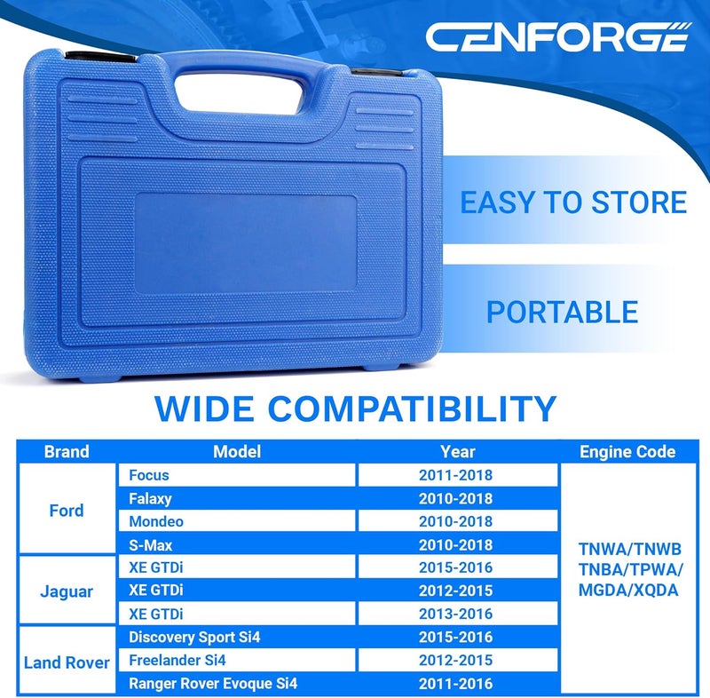 CENFORGE Store Engine Camshaft Timing Locking Tool Kit, Compatible with Jaguar Land Rover Evoque 2.0 Ford Focus 2.0 Ecoboost Ti-VCT Ford Mondeo, Replace 303-1565 303-748 - Image 2